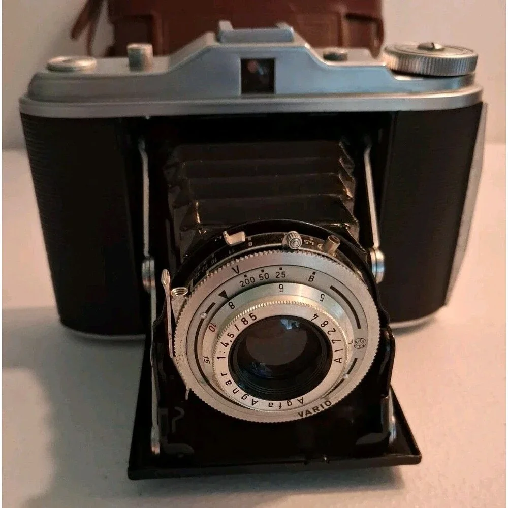 Agfa Isolette Camera Germany With Case Untested For Parts